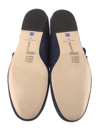 Larroude Suede Mary Jane Flats