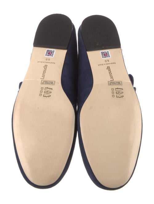 Larroude Suede Mary Jane Flats