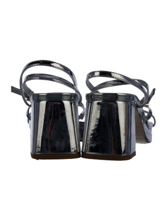 Larroude Patent Leather Sandals