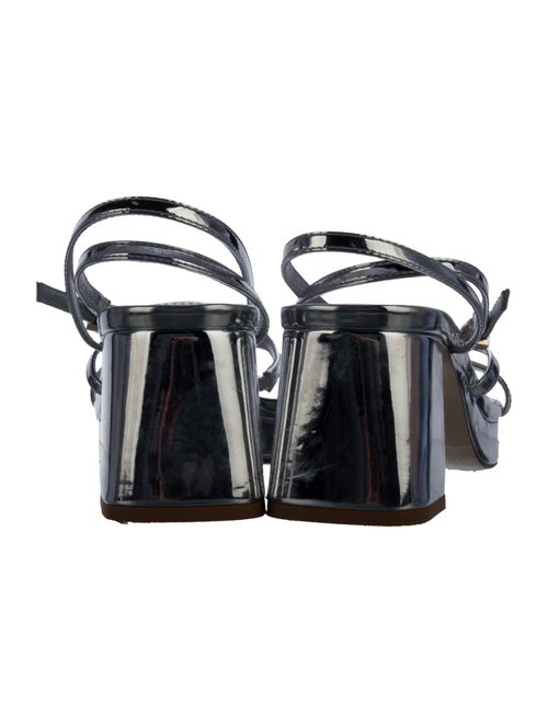 Larroude Patent Leather Sandals
