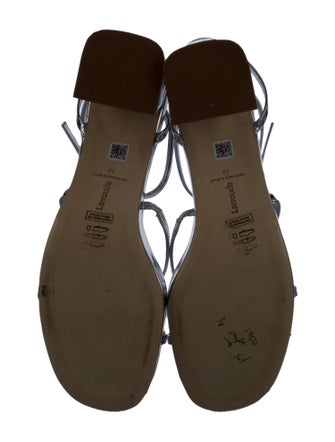 Larroude Patent Leather Sandals