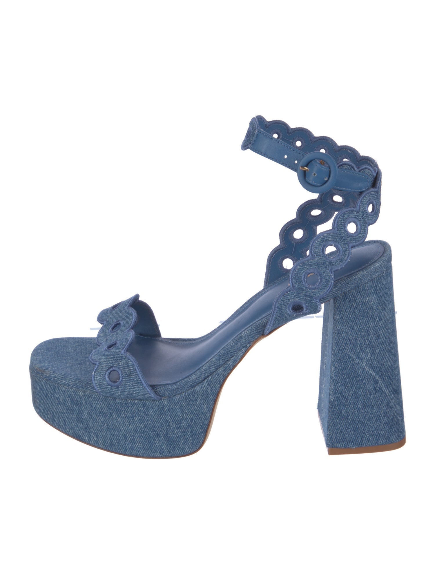 Larroude Denim Sandals