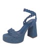 Larroude Denim Sandals