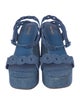 Larroude Denim Sandals