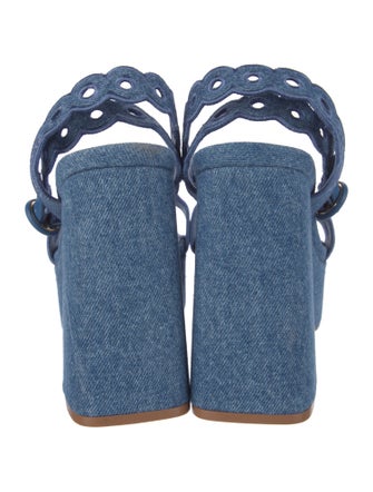 Larroude Denim Sandals