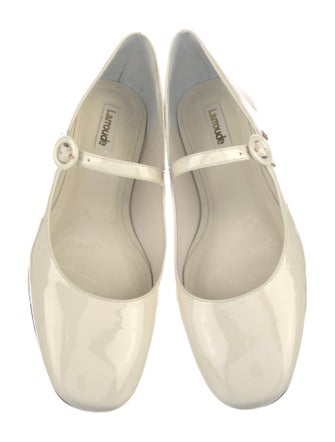 Larroude Patent Leather Mary Jane Flats