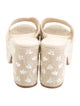 Larroude Canvas Floral Print Slides