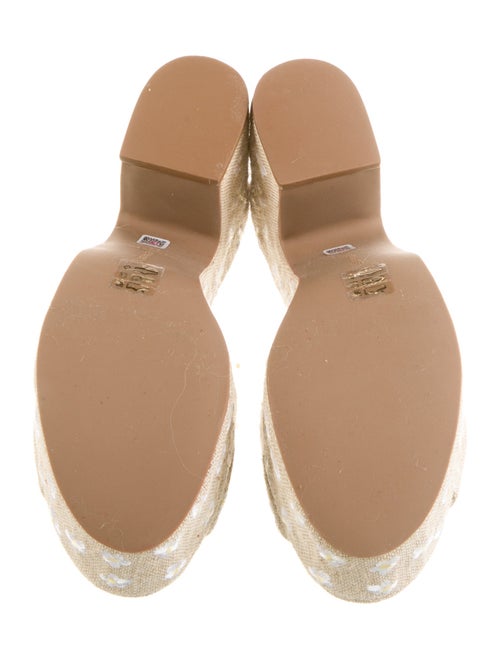 Larroude Canvas Floral Print Slides