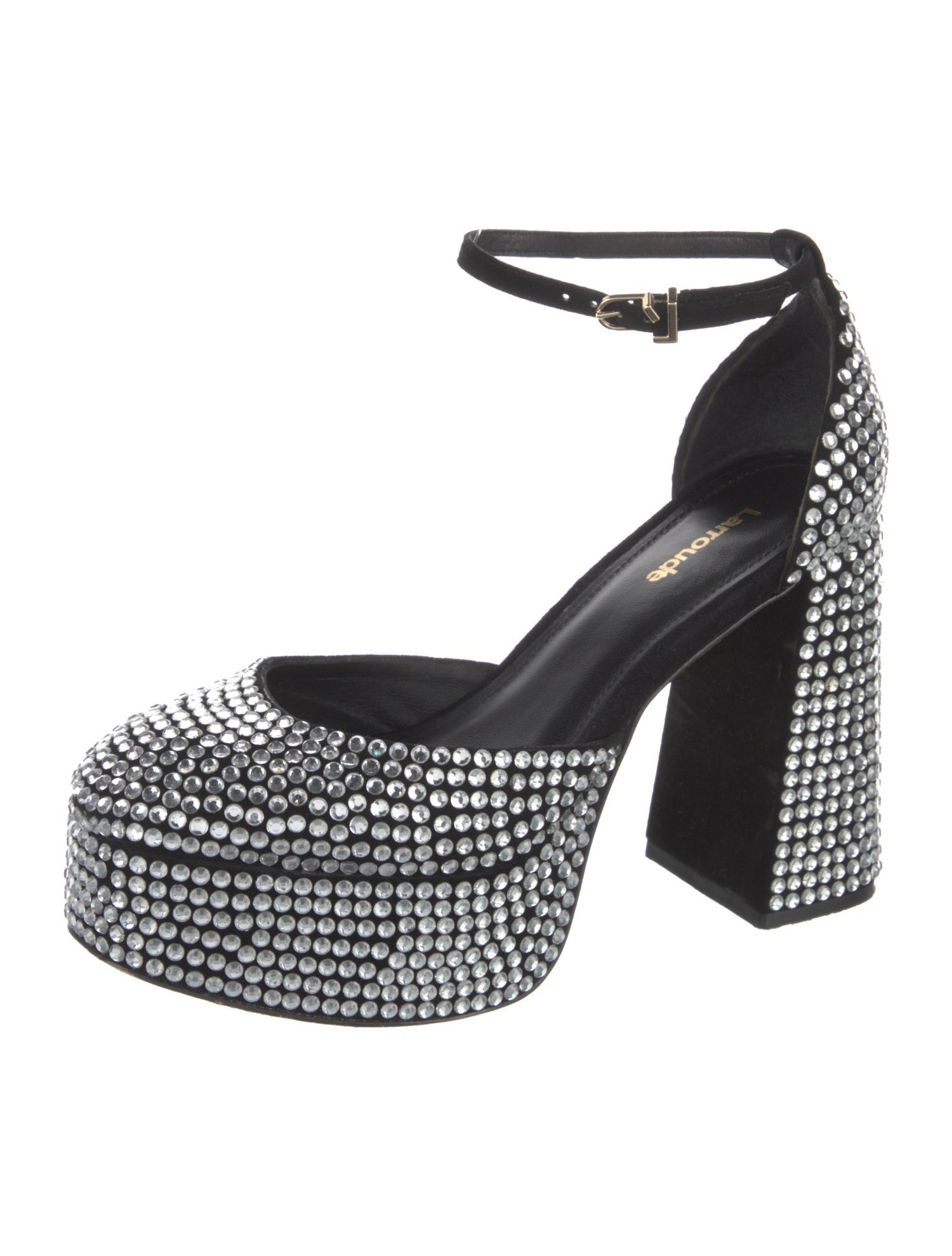 Larroude Crystal Crystal Embellishments D'Orsay Pumps