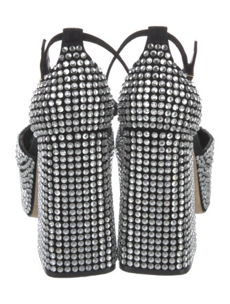 Larroude Crystal Crystal Embellishments D'Orsay Pumps