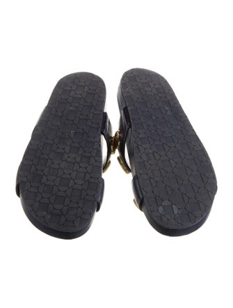 Larroude Leather Slides