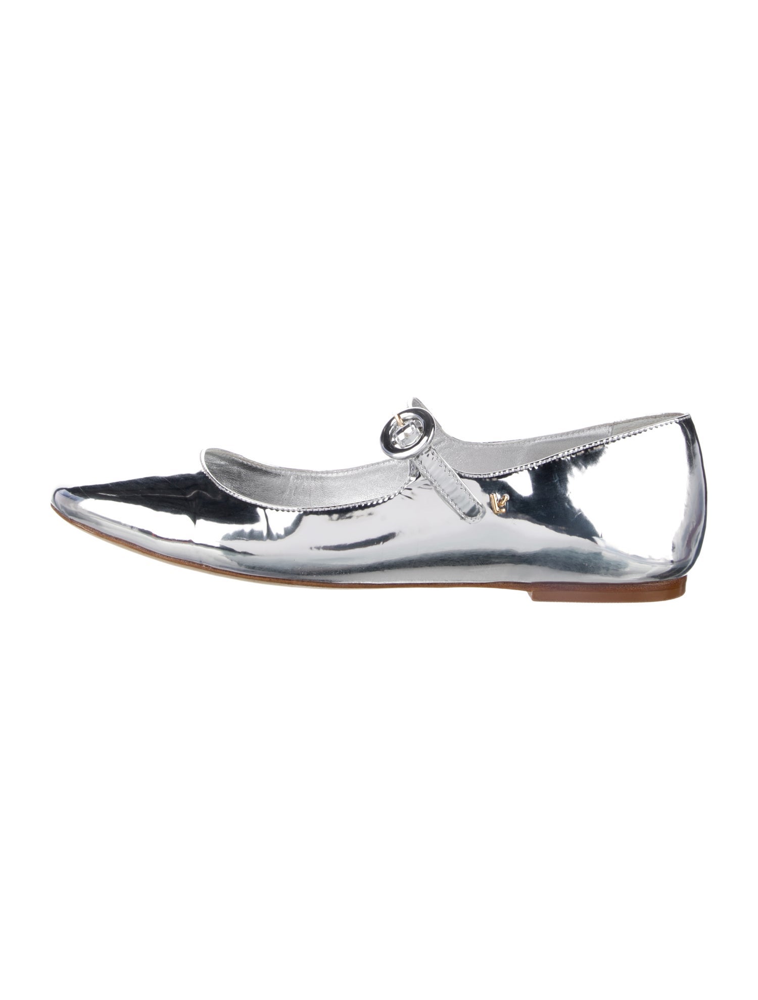 Larroude Patent Leather Mary Jane Flats