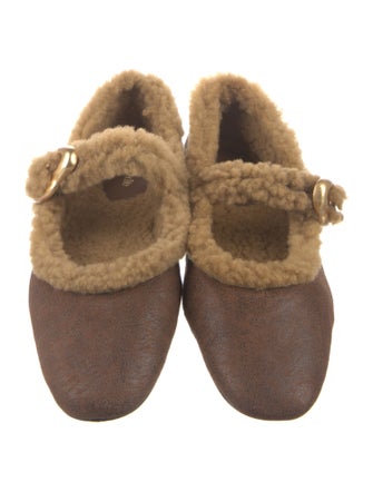 Larroude Leather Mary Jane Flats