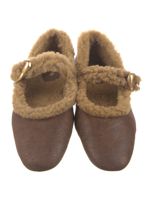 Larroude Leather Mary Jane Flats