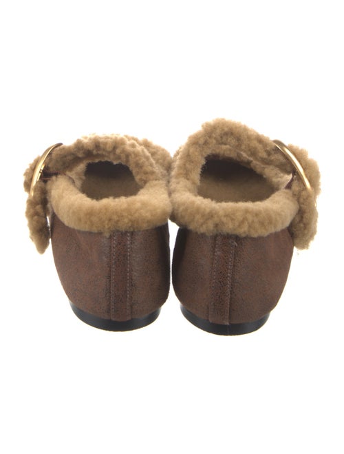 Larroude Leather Mary Jane Flats