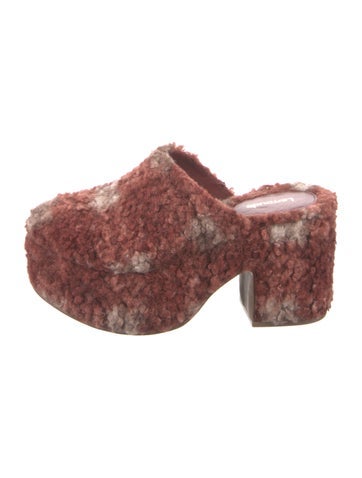 Larroude Pumps Faux Fur Mules 7.5