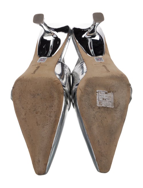 Larroude Patent Leather Slingback Pumps