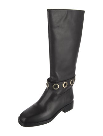 Larroude Leather Riding Boots
