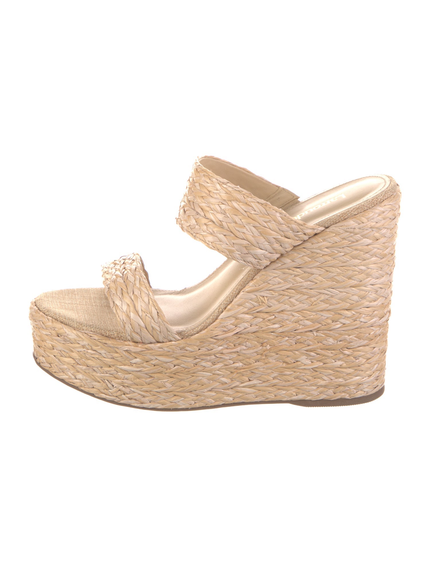 Larroude Straw Espadrilles