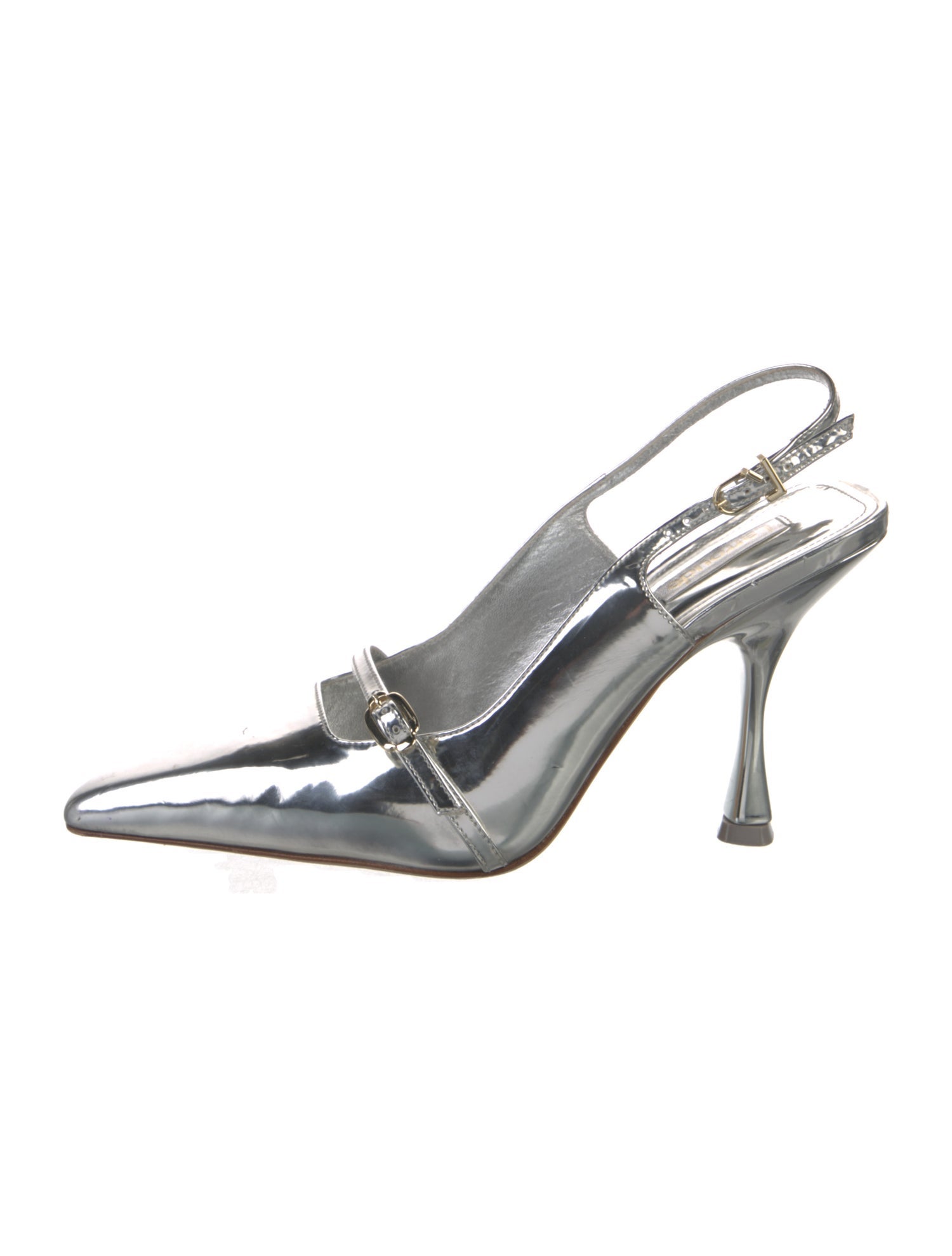 Larroude Patent Leather Slingback Pumps