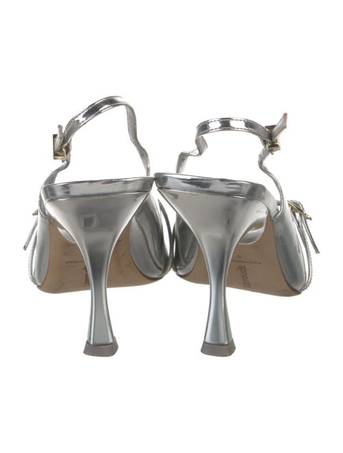 Larroude Patent Leather Slingback Pumps