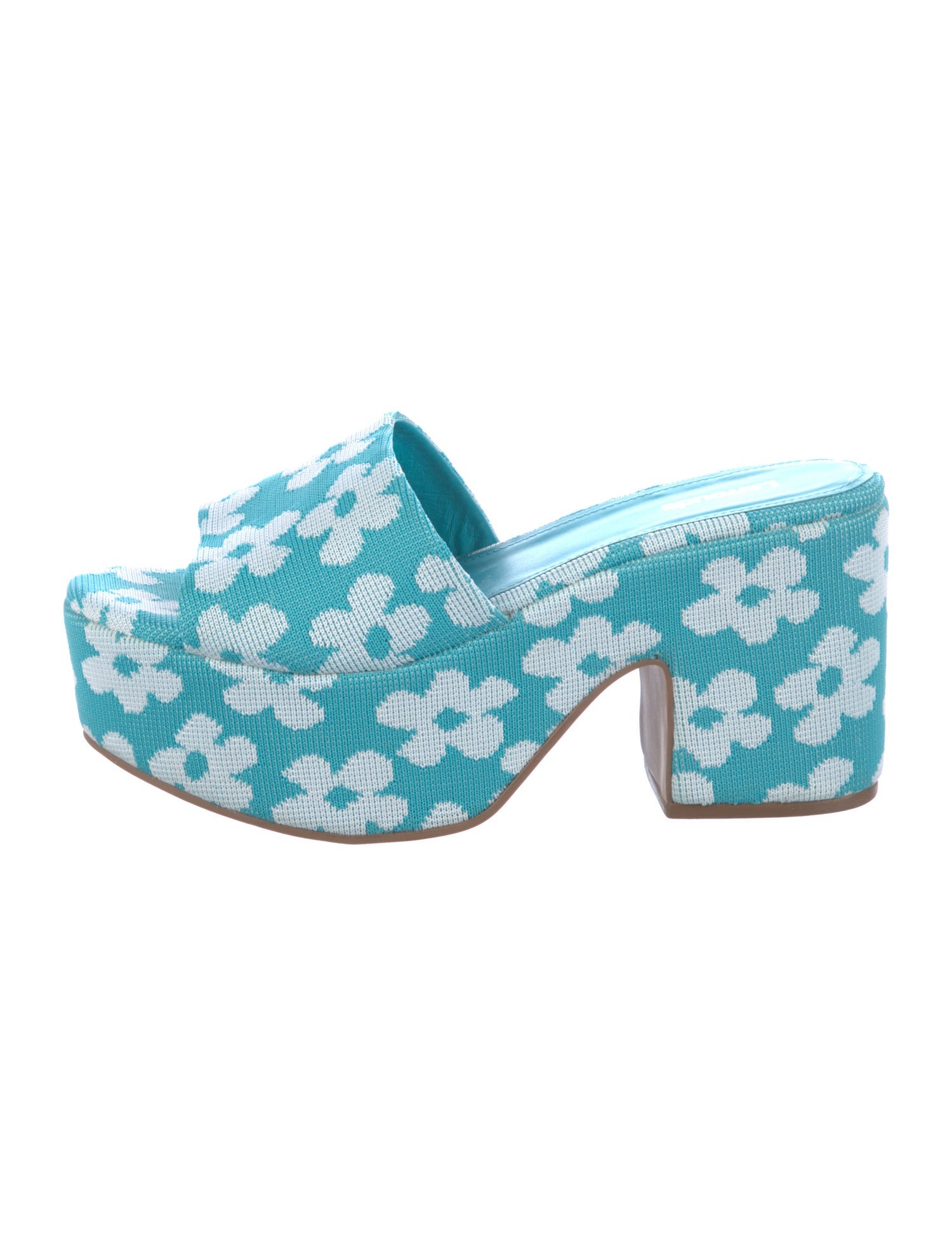 Larroude Floral Print Slides