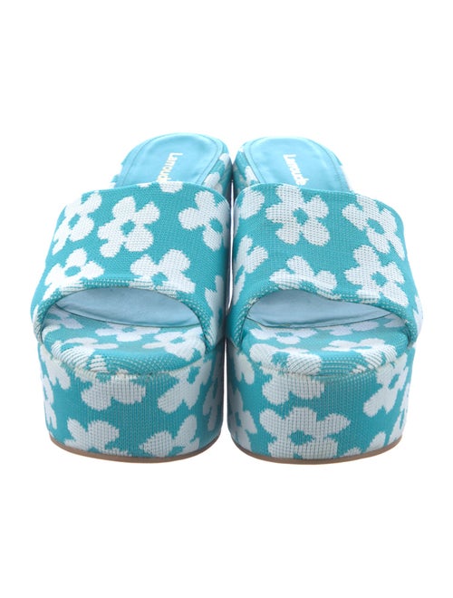 Larroude Floral Print Slides