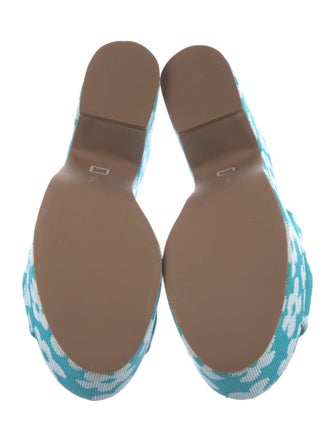 Larroude Floral Print Slides