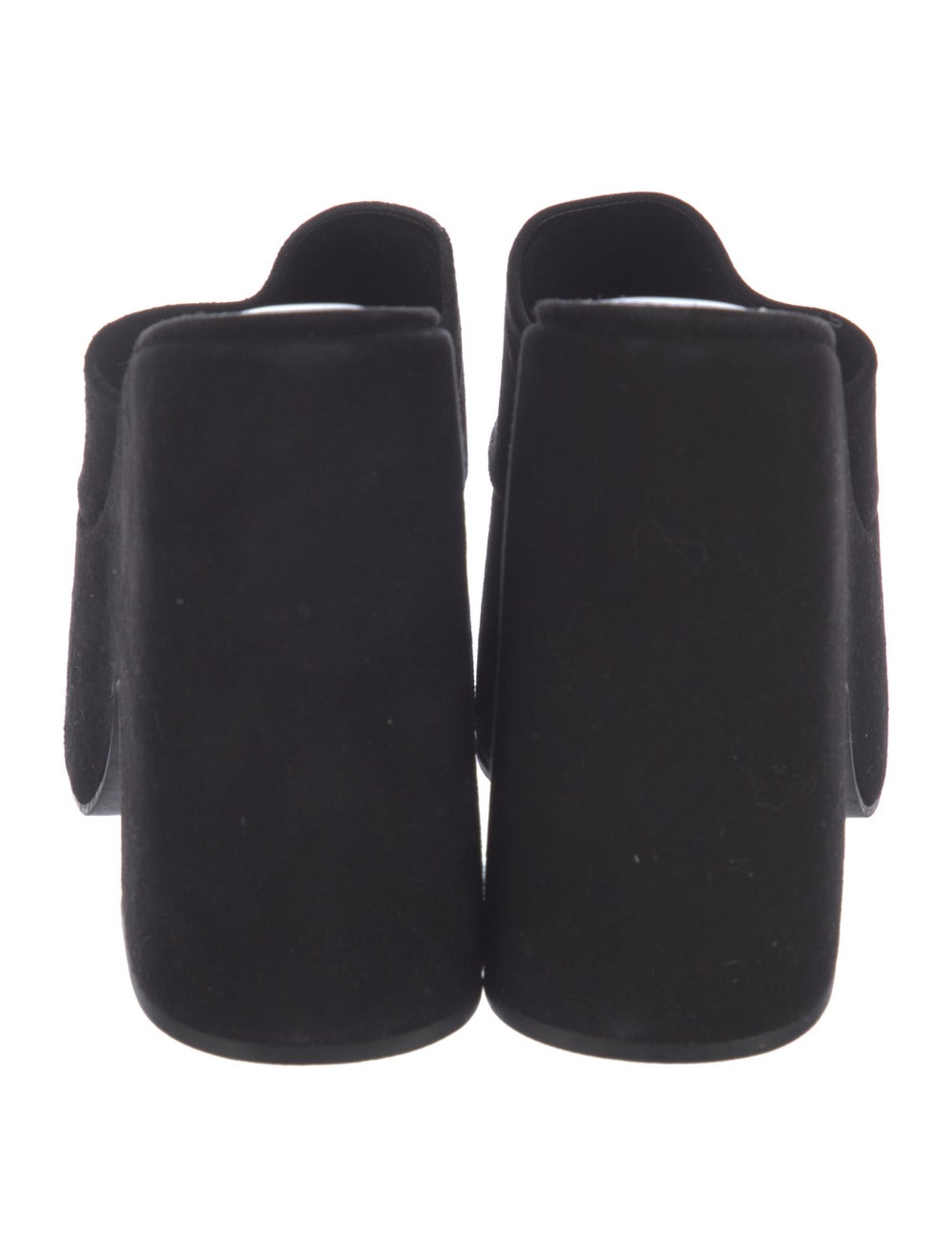 Larroude Suede Slides Black Platform - image 4