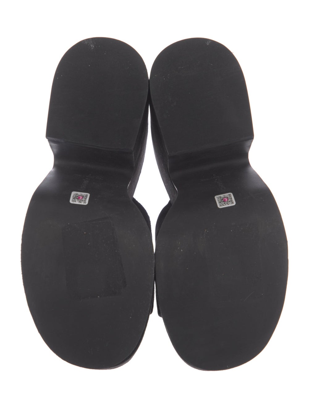 Larroude Suede Slides Black Platform - image 5