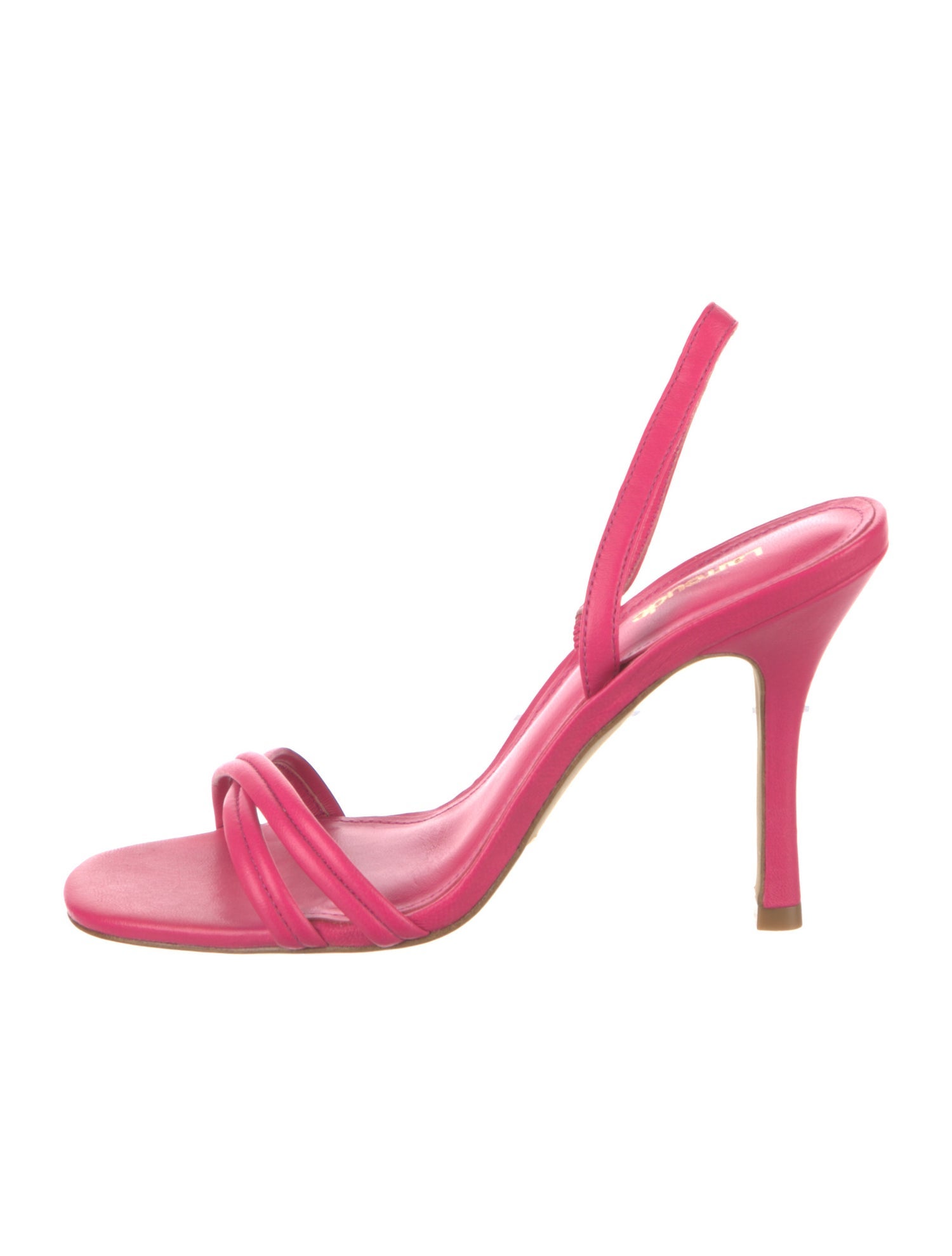 Larroude Leather Slingback Sandals