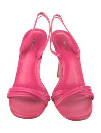 Larroude Leather Slingback Sandals
