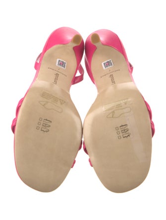 Larroude Leather Slingback Sandals