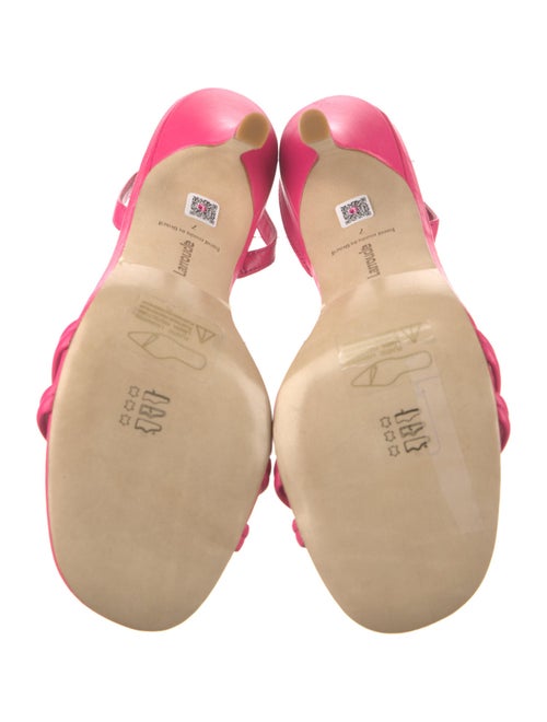 Larroude Leather Slingback Sandals