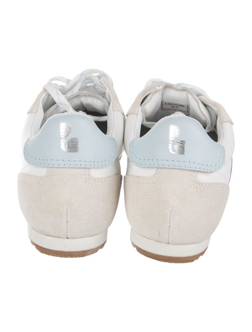 Larroude Leather Colorblock Pattern Sneakers