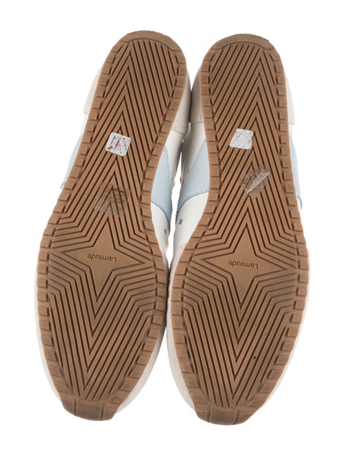Larroude Leather Colorblock Pattern Sneakers