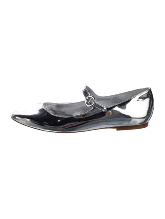 Larroude Patent Leather Mary Jane Flats