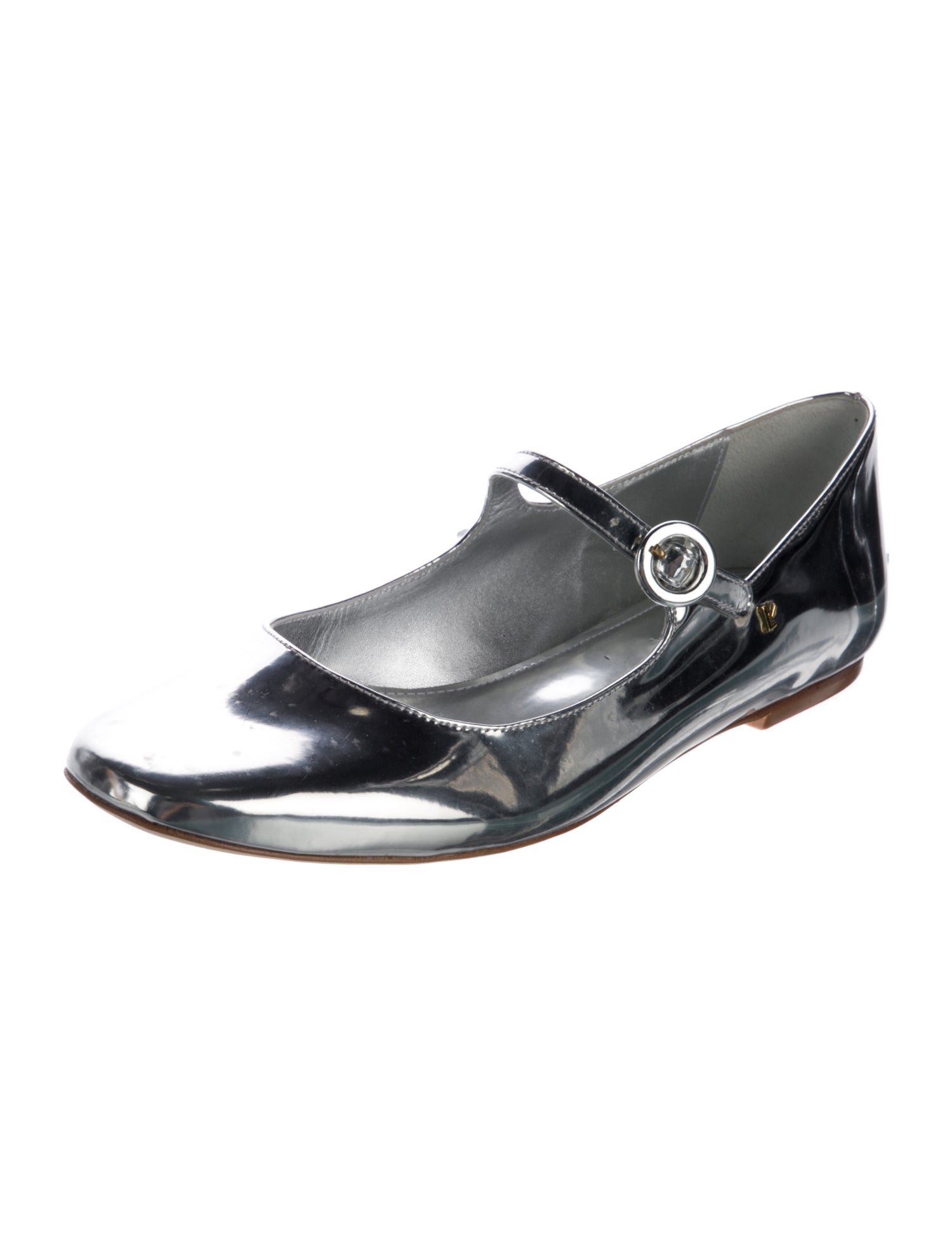 Larroude Patent Leather Mary Jane Flats