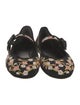 Larroude Floral Print Mary Jane Flats