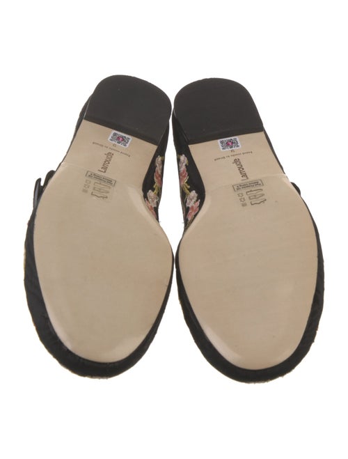 Larroude Floral Print Mary Jane Flats