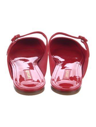 Larroude Patent Leather Mules