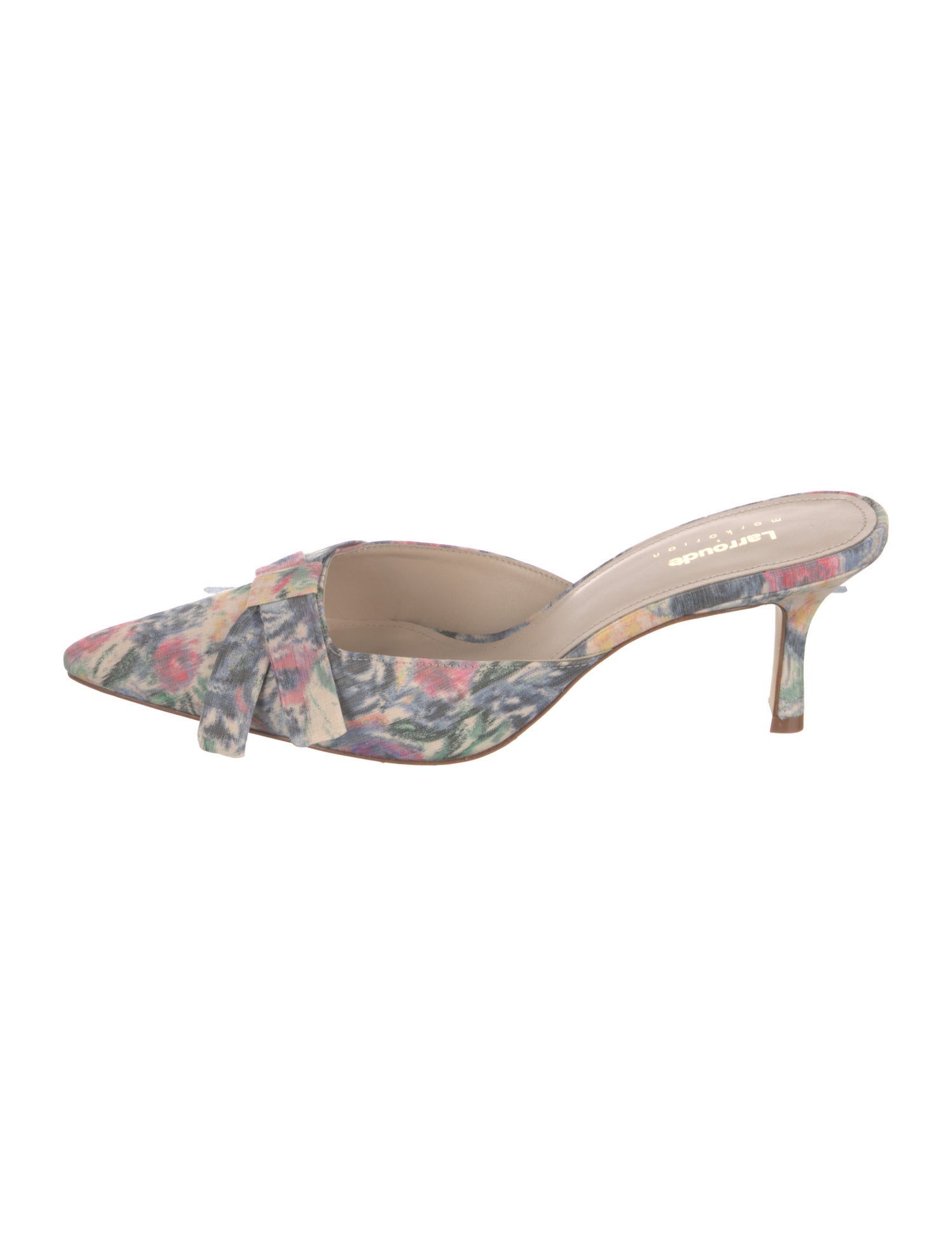 Larroude Floral Print Mules w/ Tags
