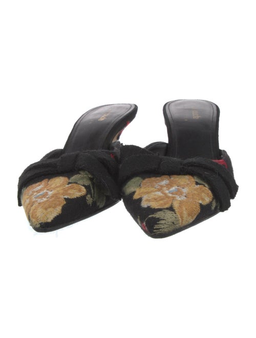 Larroude Floral Print Mules