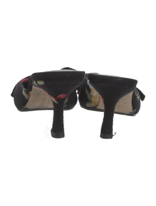 Larroude Floral Print Mules