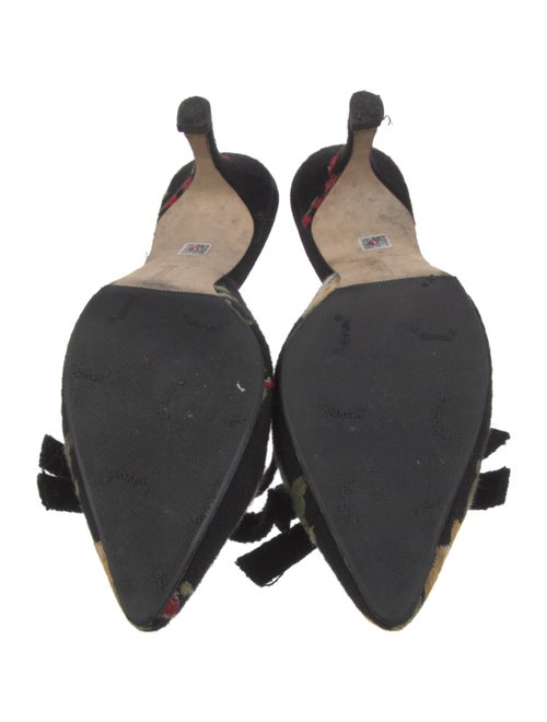 Larroude Floral Print Mules