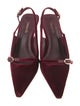 Larroude Velvet Slingback Pumps