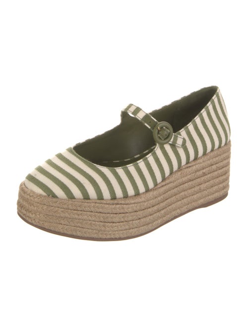 Larroude Canvas Striped Espadrilles