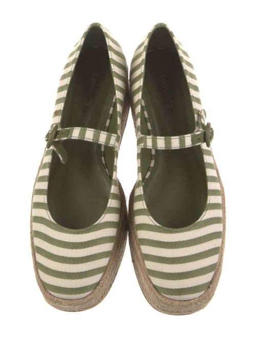 Larroude Canvas Striped Espadrilles