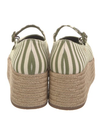 Larroude Canvas Striped Espadrilles