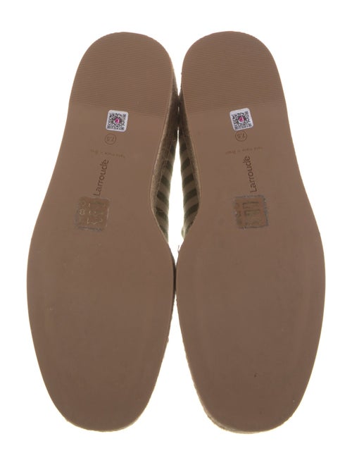 Larroude Canvas Striped Espadrilles